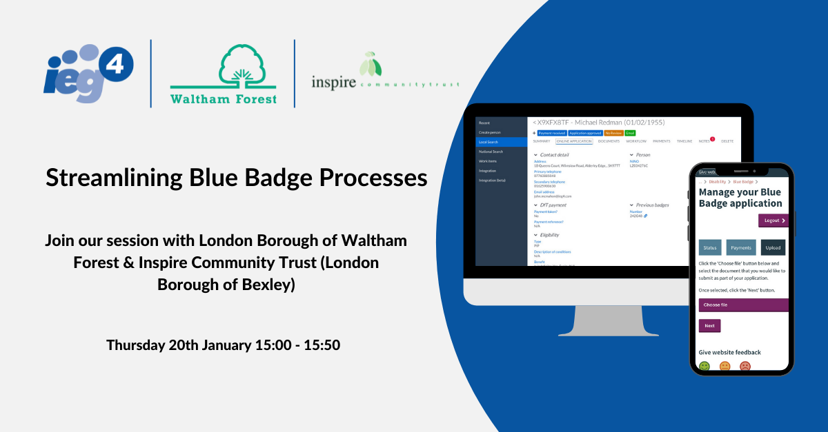 Blue Badge event with LB Waltham Forest and Inspire Community Trust